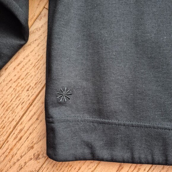 Athleta XXS Allure Shirt Jacket, Black Oversized Top Layer Work Travel - Picture 7 of 16